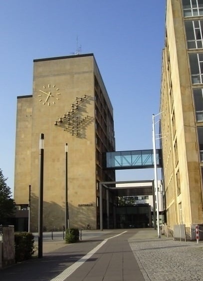 Town hall, built in 1959 and 1970
