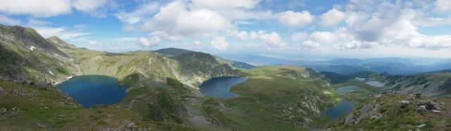 The Seven Rila Lakes are a group of glacial lakes in the Bulgarian Rila mountains