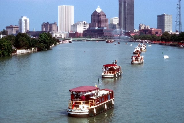 Packet boats on the Genesee River