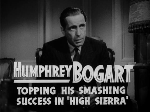 Bogart as Sam Spade in the trailer for The Maltese Falcon