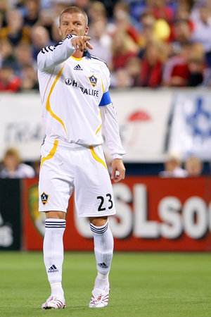 Beckham during a LA Galaxy game in November 2007