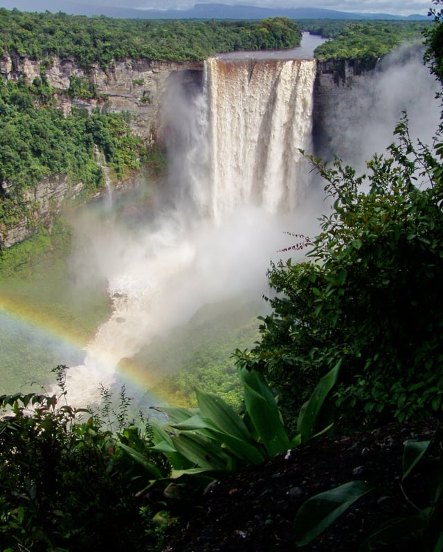 Kaieteur Falls is the world's largest single-drop waterfall by volume.