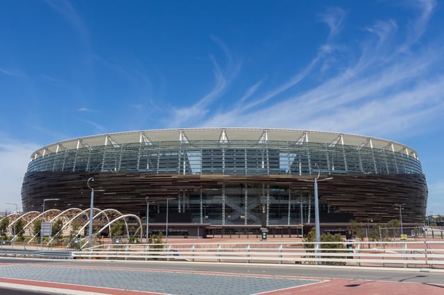 Optus Stadium hosts cricket and Australian rules football, Perth's most popular spectator sports
