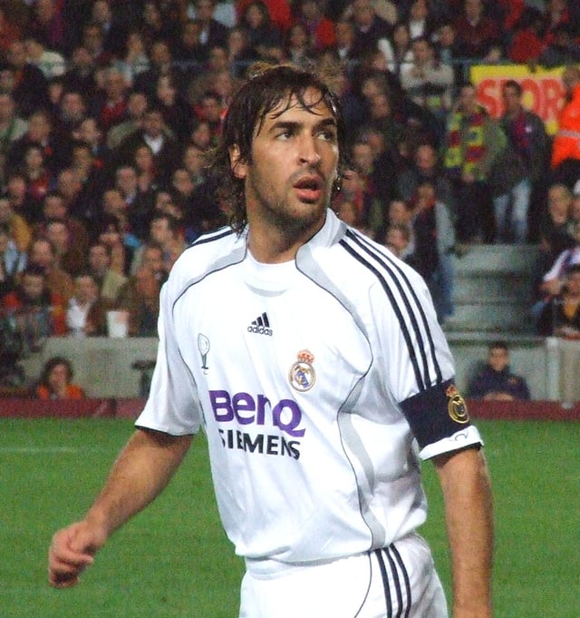 Raúl is Real Madrid's all-time leader in appearances.