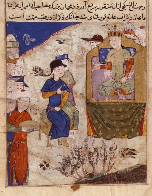 Audience with Möngke Khagan. Tarikh-i Jahangushay-i Juvaini