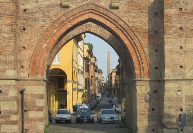 Porta Maggiore, one of the twelve medieval city gates of Bologna.