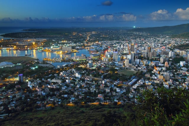Port-Louis, the capital of Mauritius.