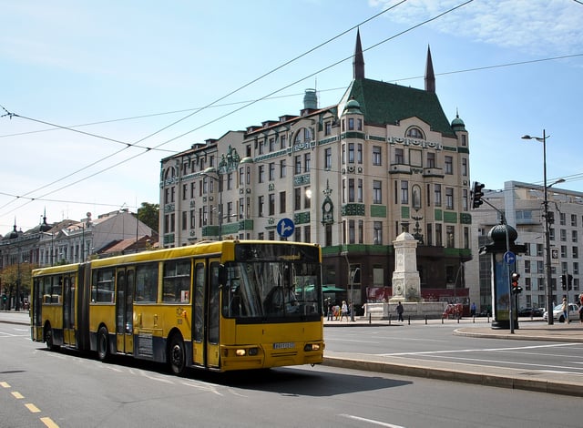 Most of the GSP bus fleet consists of domestic Ikarbus models, mainly IK-201 articulated bus.