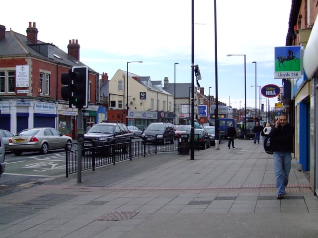 West Road Shopping Area in Newcastle's West End has a large multi-ethnic community.