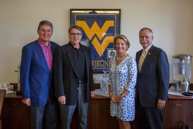 Senators Joe Manchin and Shelly Moore Capito, Rep. David McKinley meet with Secretary of Energy Rick Perry in 2017