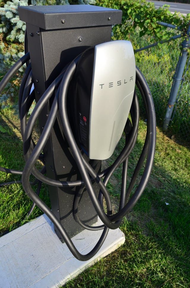 Tesla destination charger in North America