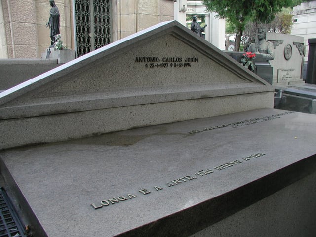Grave of Jobim in the Saint John the Baptist Cemetery, Rio de Janeiro