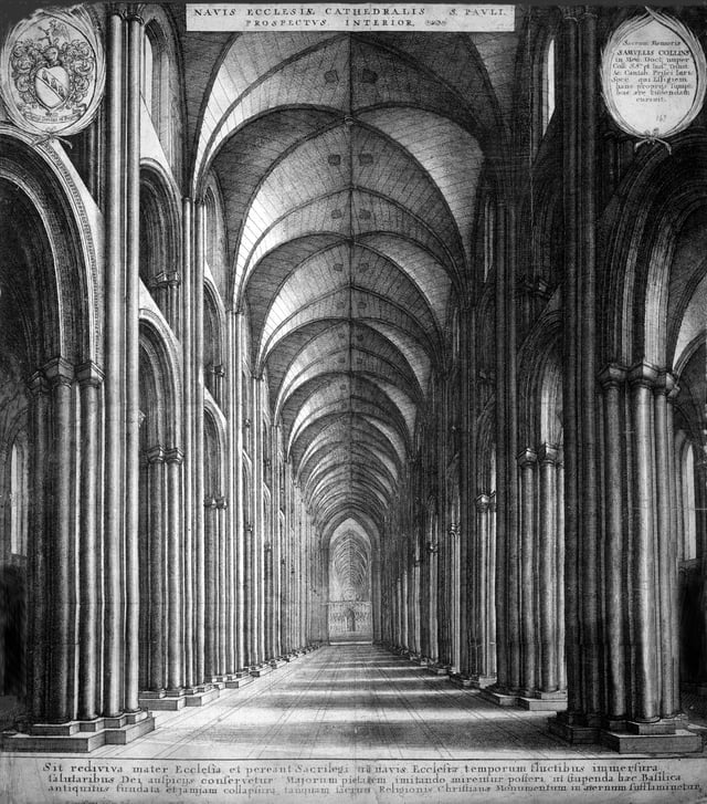 Wenceslas Hollar's engraving of the cathedral nave, "Paul's walk".