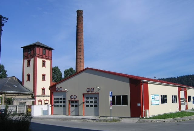 Reconstructed historical factory in Žilina (Slovakia) for production of safety matches. Originally built in 1915 for the business firm Wittenberg and son.