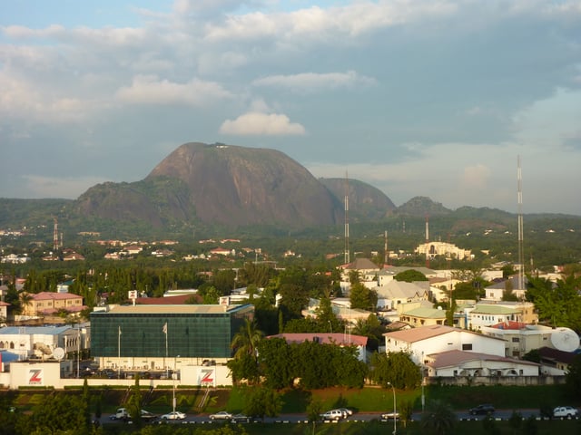 Abuja skyline.
