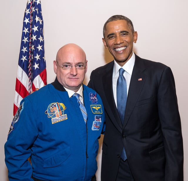 Kelly with President Barack Obama in January 2015