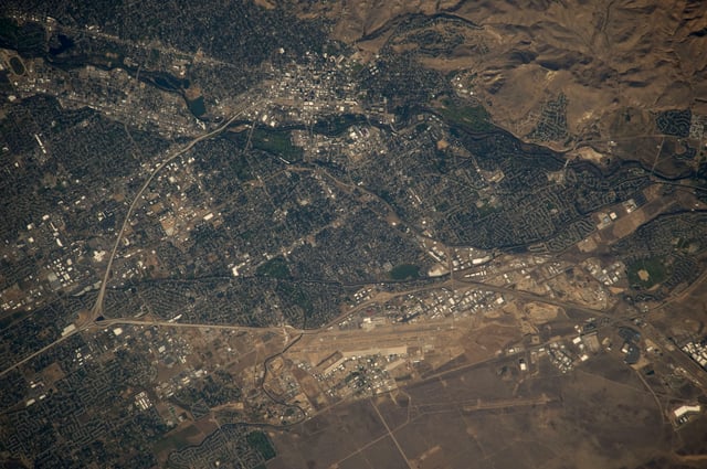 Astronaut photography of Boise, taken from the International Space Station in 2009