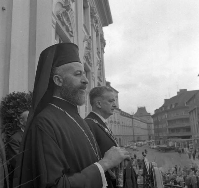 The first president of Cyprus, Makarios III