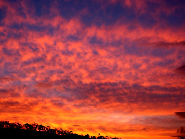 Sunsets and sunrises are often red because of an optical effect called Rayleigh scattering.