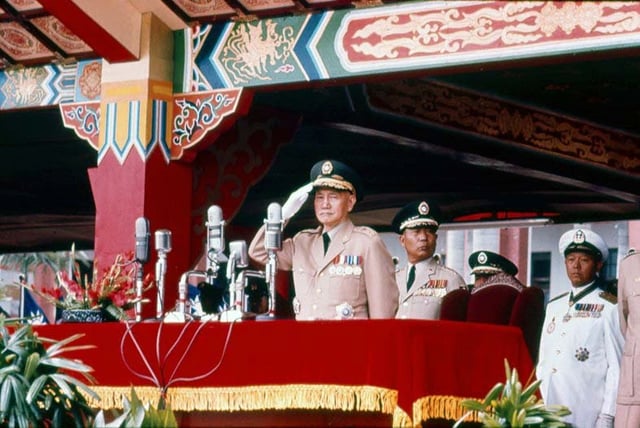 Chiang presiding over the 1966 Double Ten celebrations