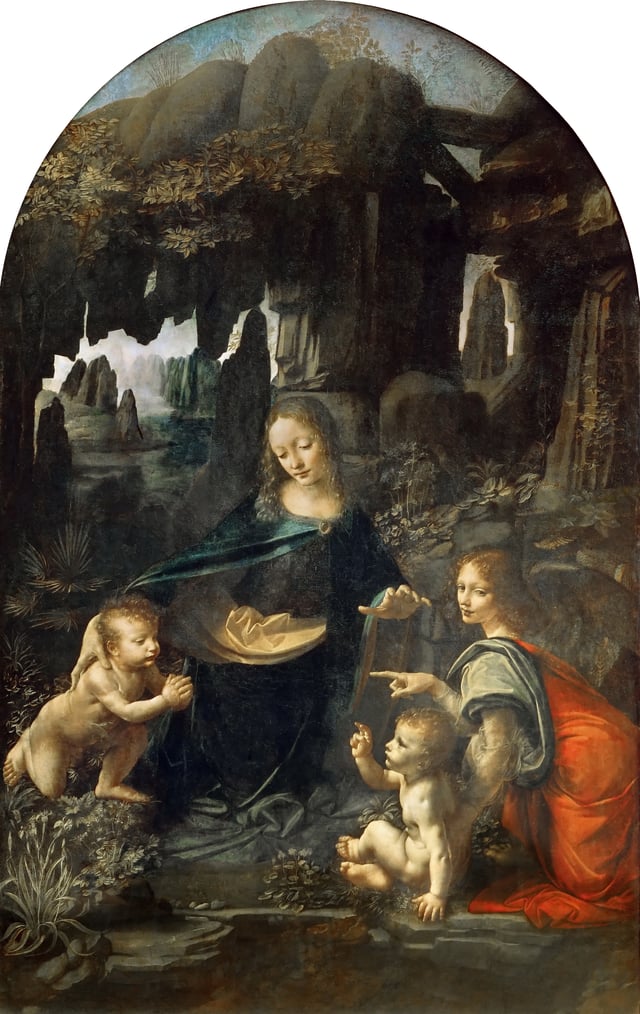 Leonardo's Virgin of the Rocks, Louvre version