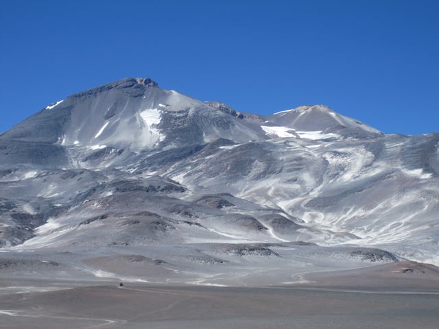 View of Ojos del Salado from the Chilean side.