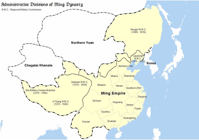 Provinces of Ming dynasty in 1409