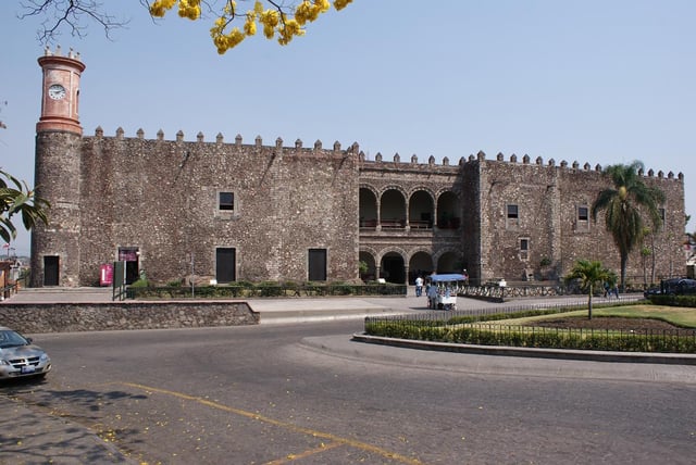 Palace of Cortés, Cuernavaca, is the oldest conserved colonial-era civil building in the continental Americas.