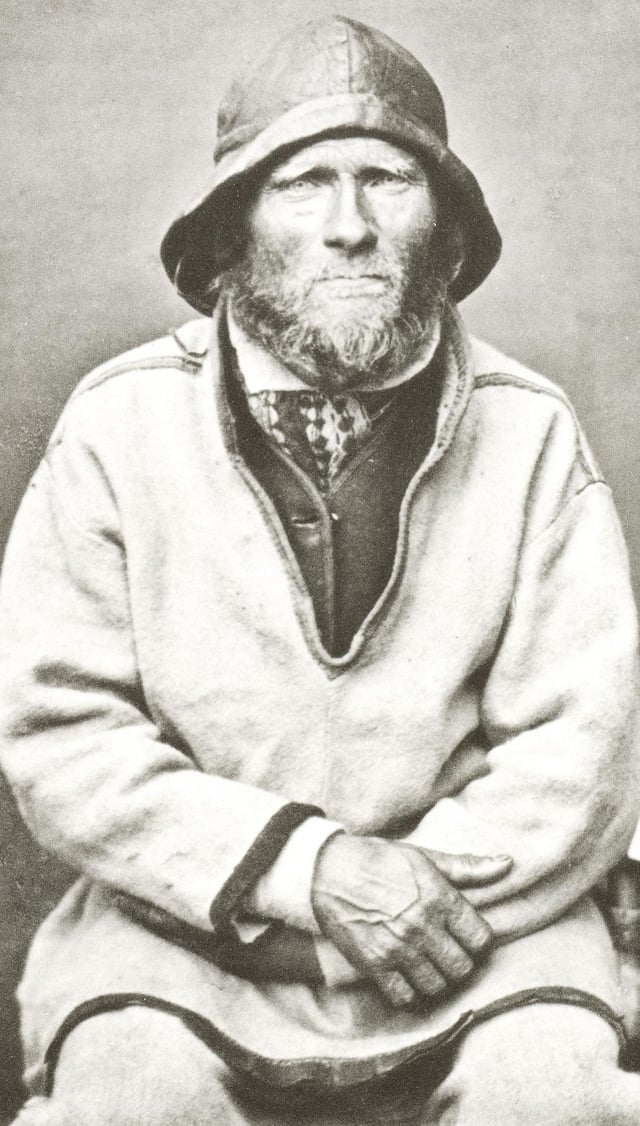 A Sea Sámi man from Norway by Prince Roland Bonaparte in 1884