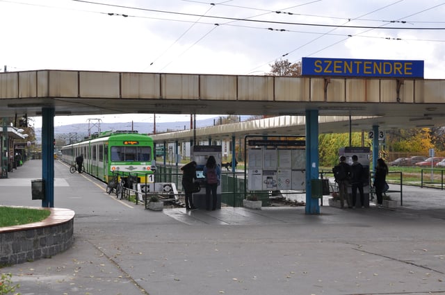 HÉV terminus at Szentendre