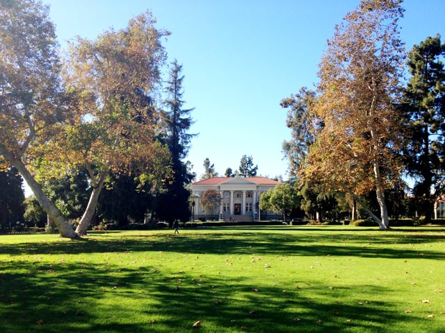 Marston Quadrangle forms the center of Pomona's campus.
