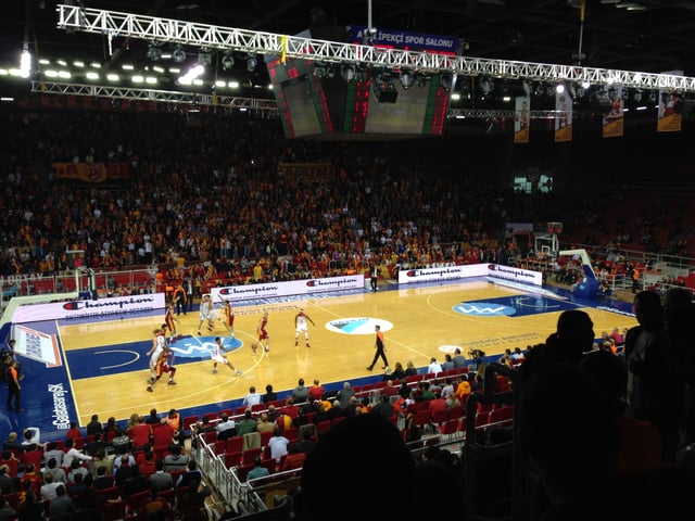 A Galatasaray home match in 2013 at the Abdi Ipekci Arena