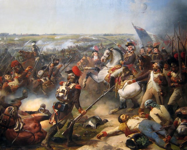 The French Revolutionary Army defeated the combined armies of Austrians, Dutch and British at Fleurus in June 1794.