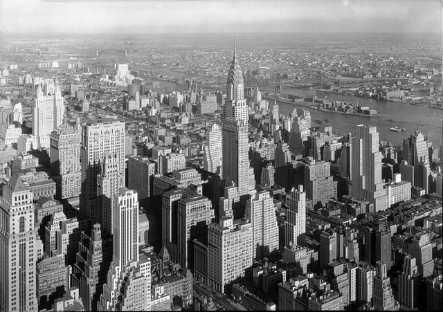 The Chrysler Building in 1932