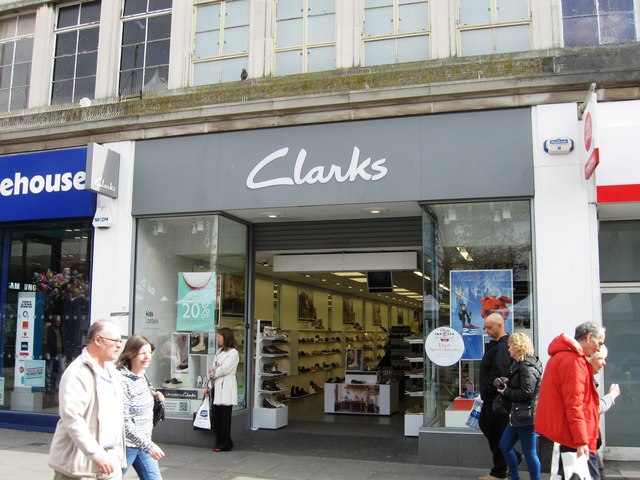A Clarks shoe shop in Southampton, United Kingdom
