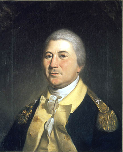 Brigadier general James Mitchell Varnum (class of 1769) served in the Continental Army and advocated the enlistment of African Americans, which resulted in the reformation of the 1st Rhode Island Regiment as an all-black unit. Painting by Charles Willson Peale, 1804