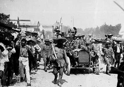 Francisco I. Madero with Emiliano Zapata, in Cuernavaca during the Mexican Revolution