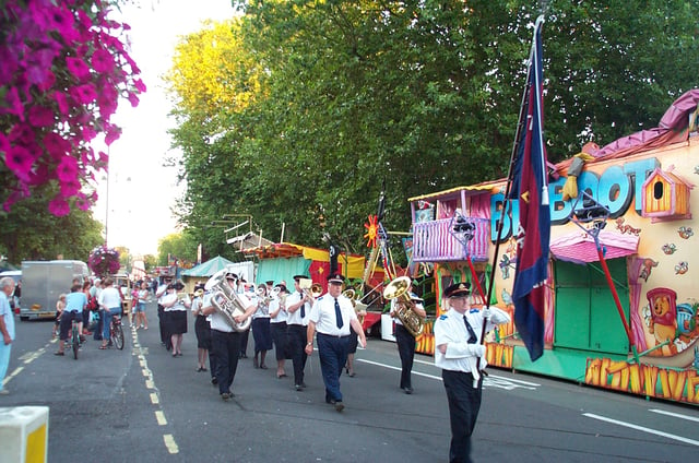 A Salvation Army band parade in Oxford, United Kingdom