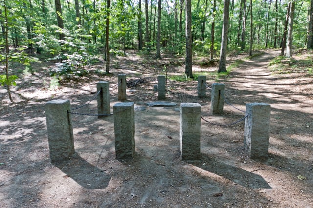 The site of Henry David Thoreau's cabin at Walden Pond in Concord
