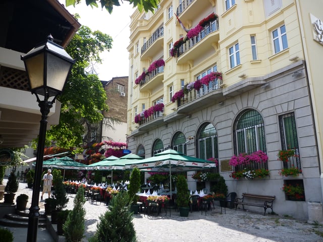 Skadarlija, the city's old bohemian neighbourhood