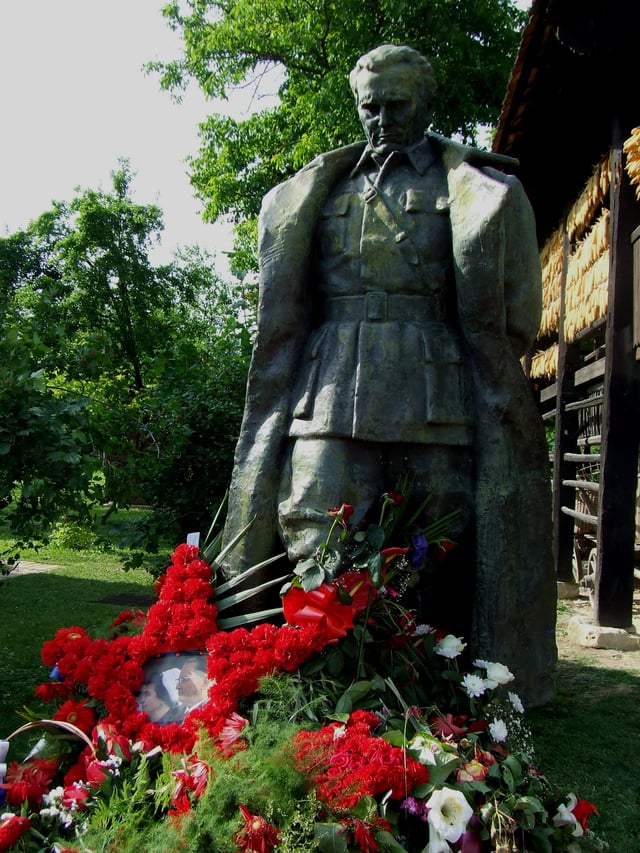 Statue of Tito in his village of his birth, Kumrovec