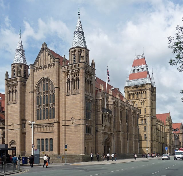 Whitworth Hall at the University of Manchester, with approximately 40,000 students it is the largest university in the UK in terms of enrolment