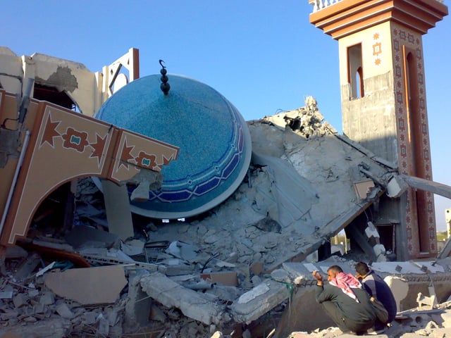 Mosque in Gaza, destroyed during the Gaza War in 2009