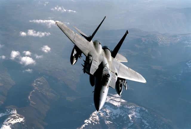 A USAF McDonnell Douglas F-15 Eagle