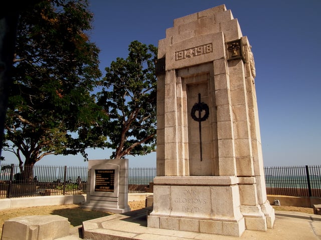 The Cenotaph was built in honour of fallen Allied servicemen of World War I.