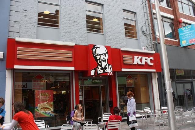 A KFC in Belfast, Northern Ireland