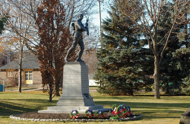 The War Memorial of Montreal West.