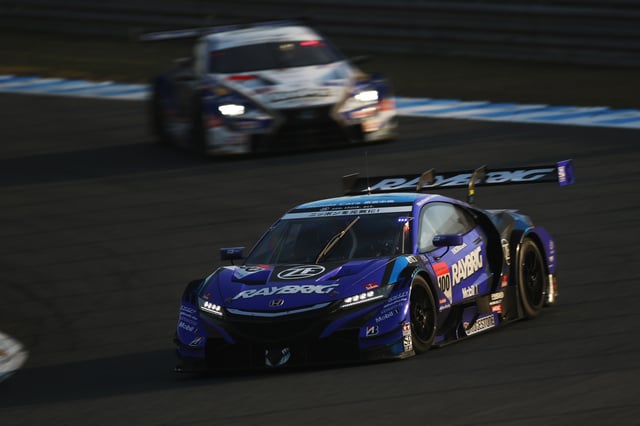 The Honda NSX-GT that Button and Naoki Yamamoto drove to win the 2018 Super GT title.
