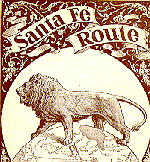 AT&SF trademark in the late 19th century incorporated the British lion out of respect for the country's financial assistance in building the railroad to California