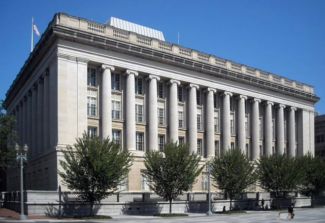 The Office of Foreign Assets Control and the main branch of the Treasury Department Federal Credit Union are located in the Freedman's Bank Building in Washington, D.C.